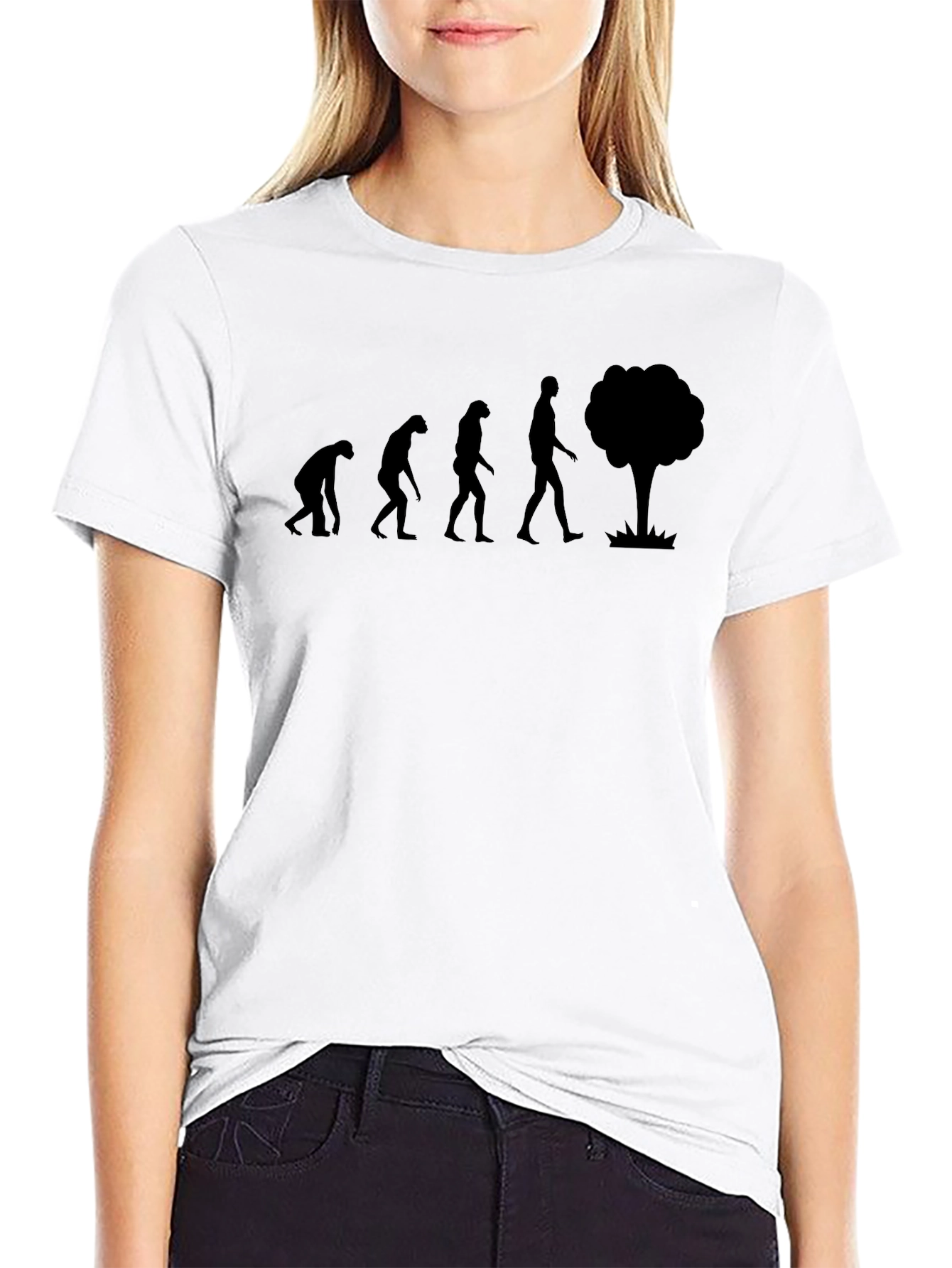 Evolution Funny Humor Mens Black T-Shirt
