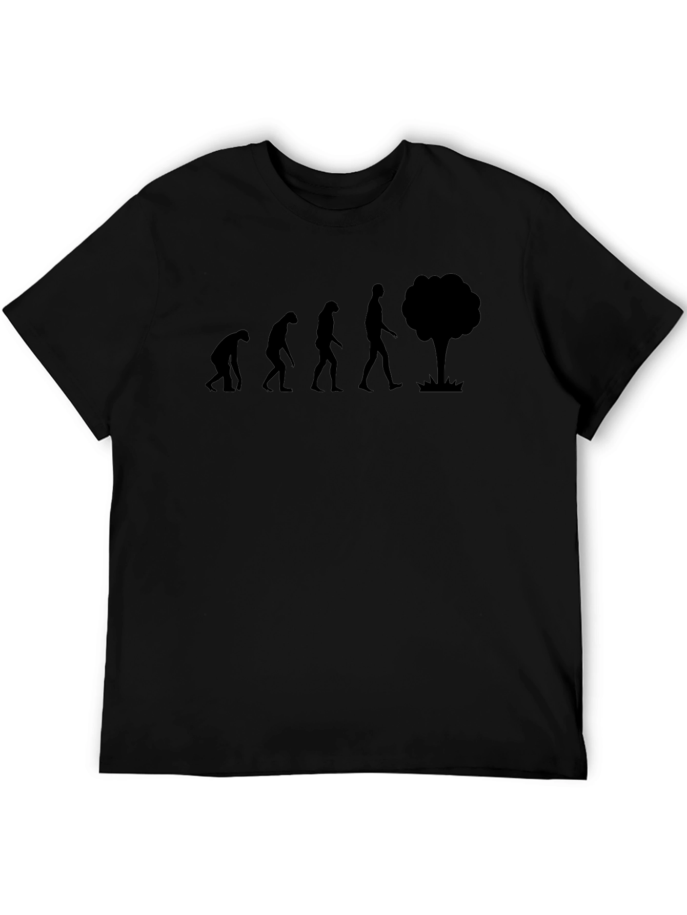 Evolution Funny Humor Mens Black T-Shirt