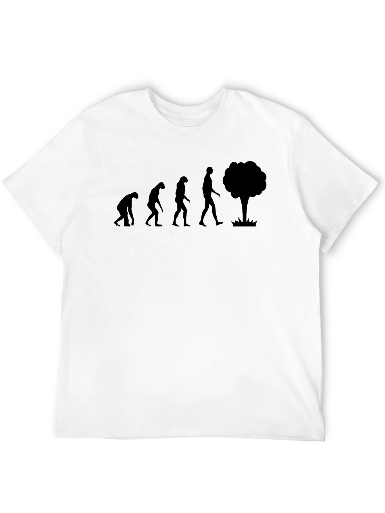 Evolution Funny Humor Mens Black T-Shirt