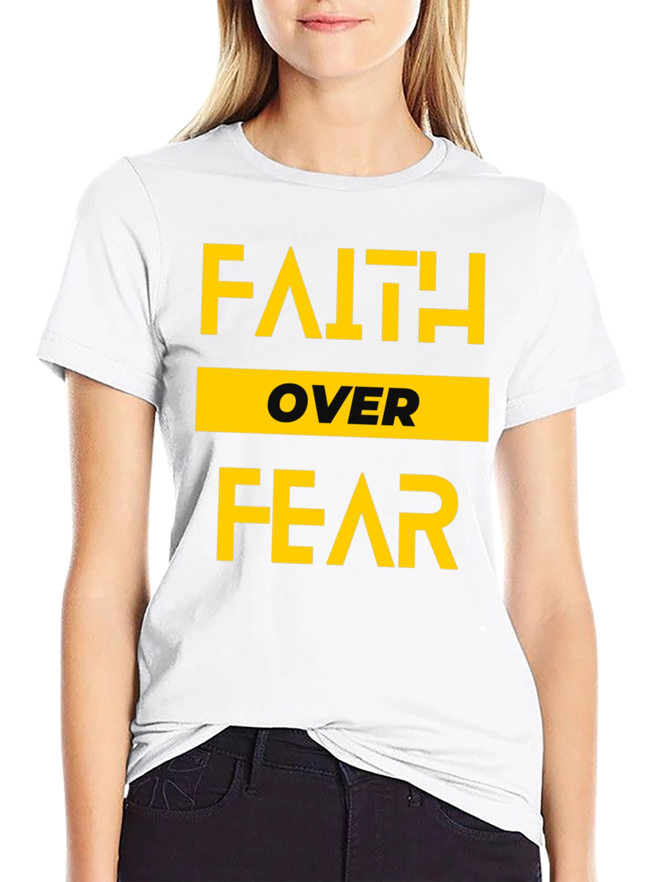 Faith Over Fear T-Shirt - Inspirational Graphic Tee