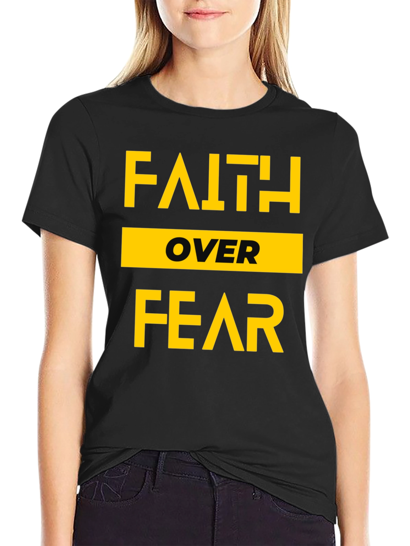 Faith Over Fear T-Shirt - Inspirational Graphic Tee