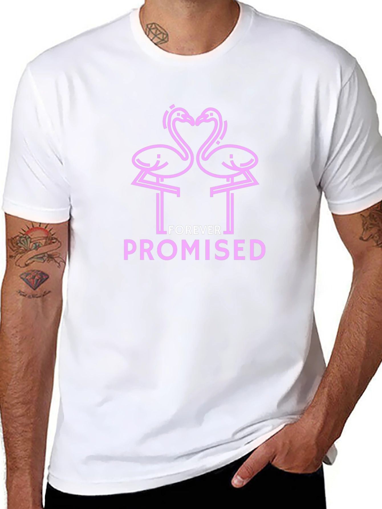 Forever Promised Pink Flamingo Graphic Tee