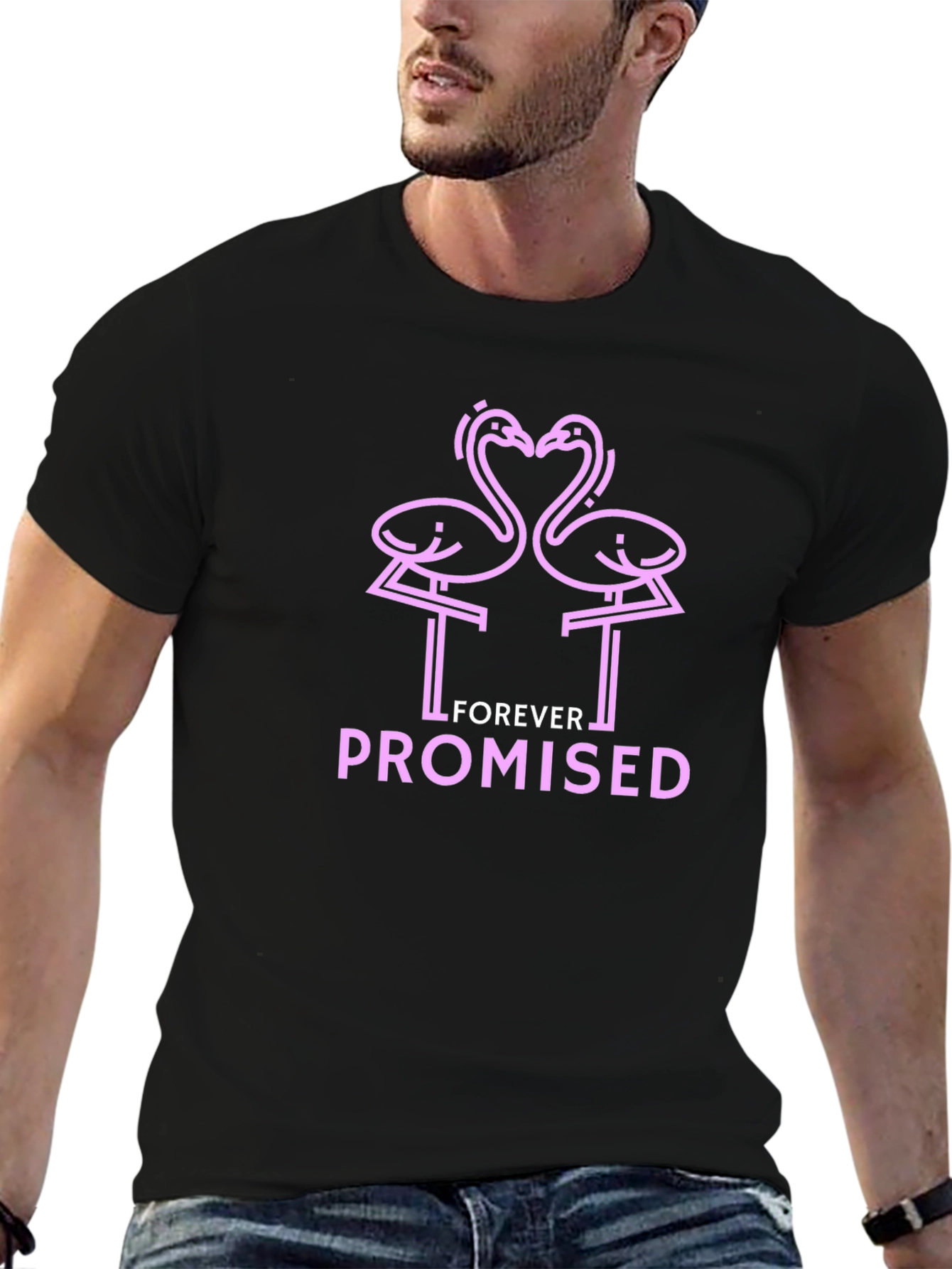 Forever Promised Pink Flamingo Graphic Tee