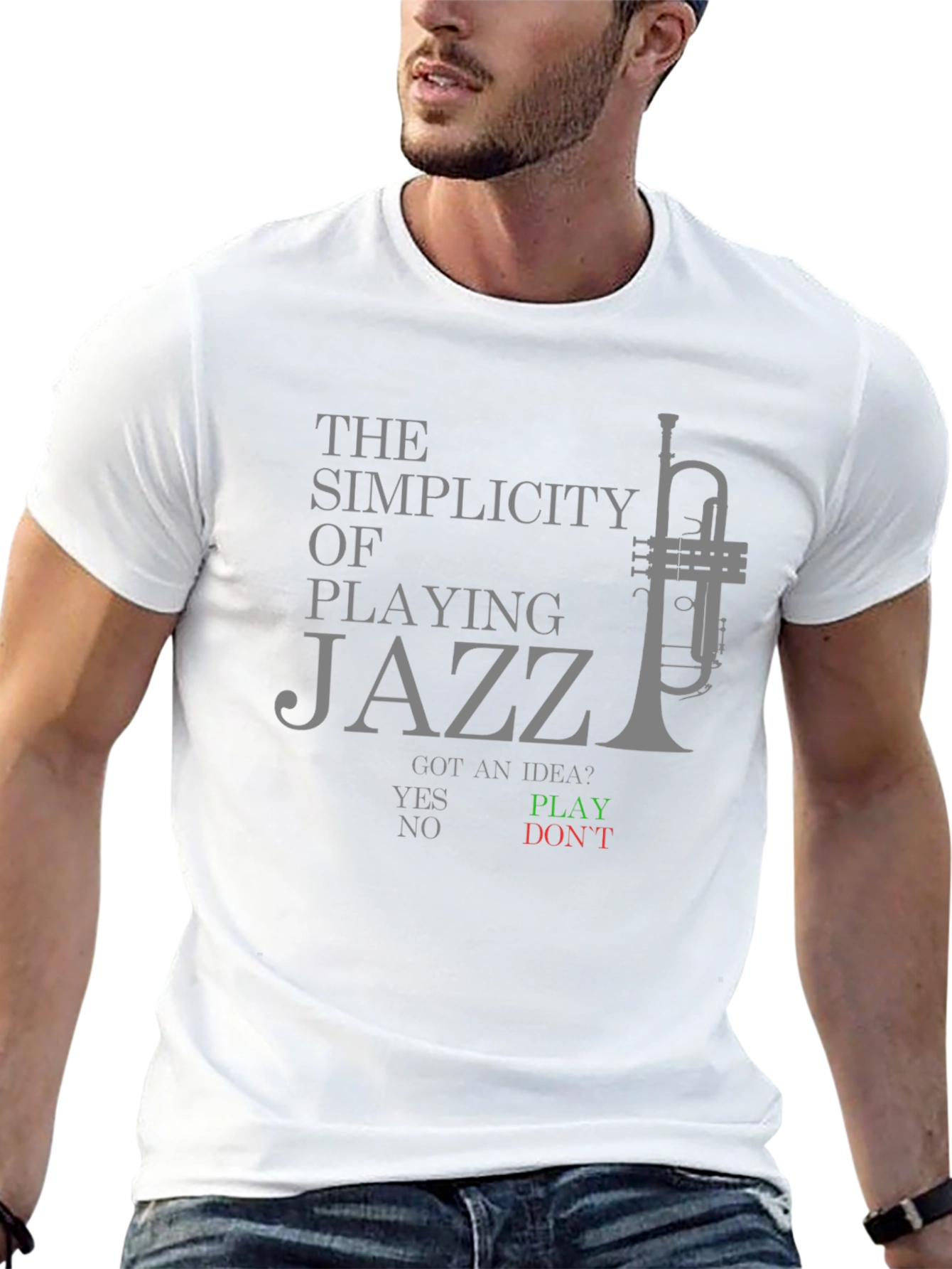 Simplicity of Playing Jazz Graphic T-Shirt
