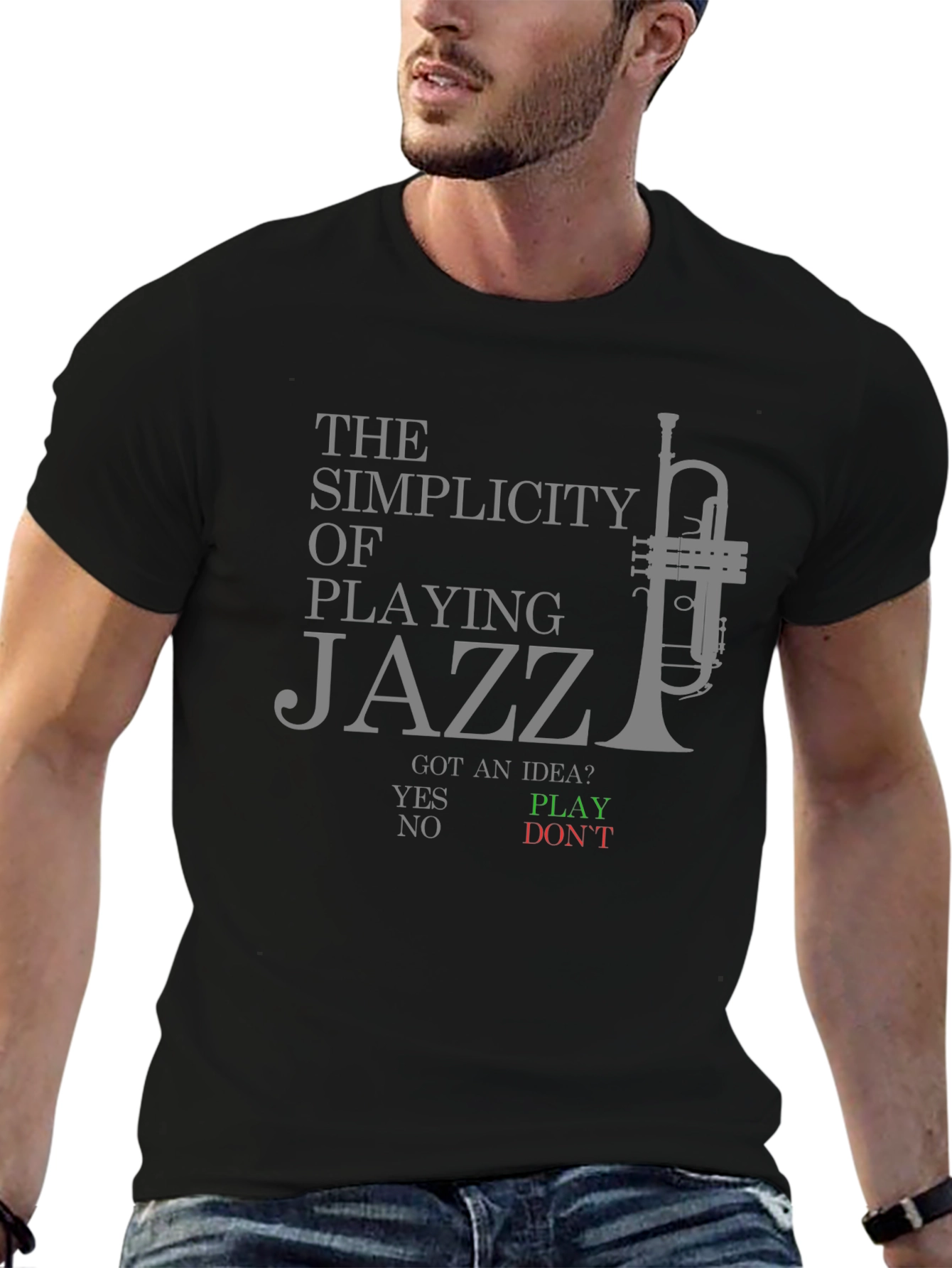 Simplicity of Playing Jazz Graphic T-Shirt
