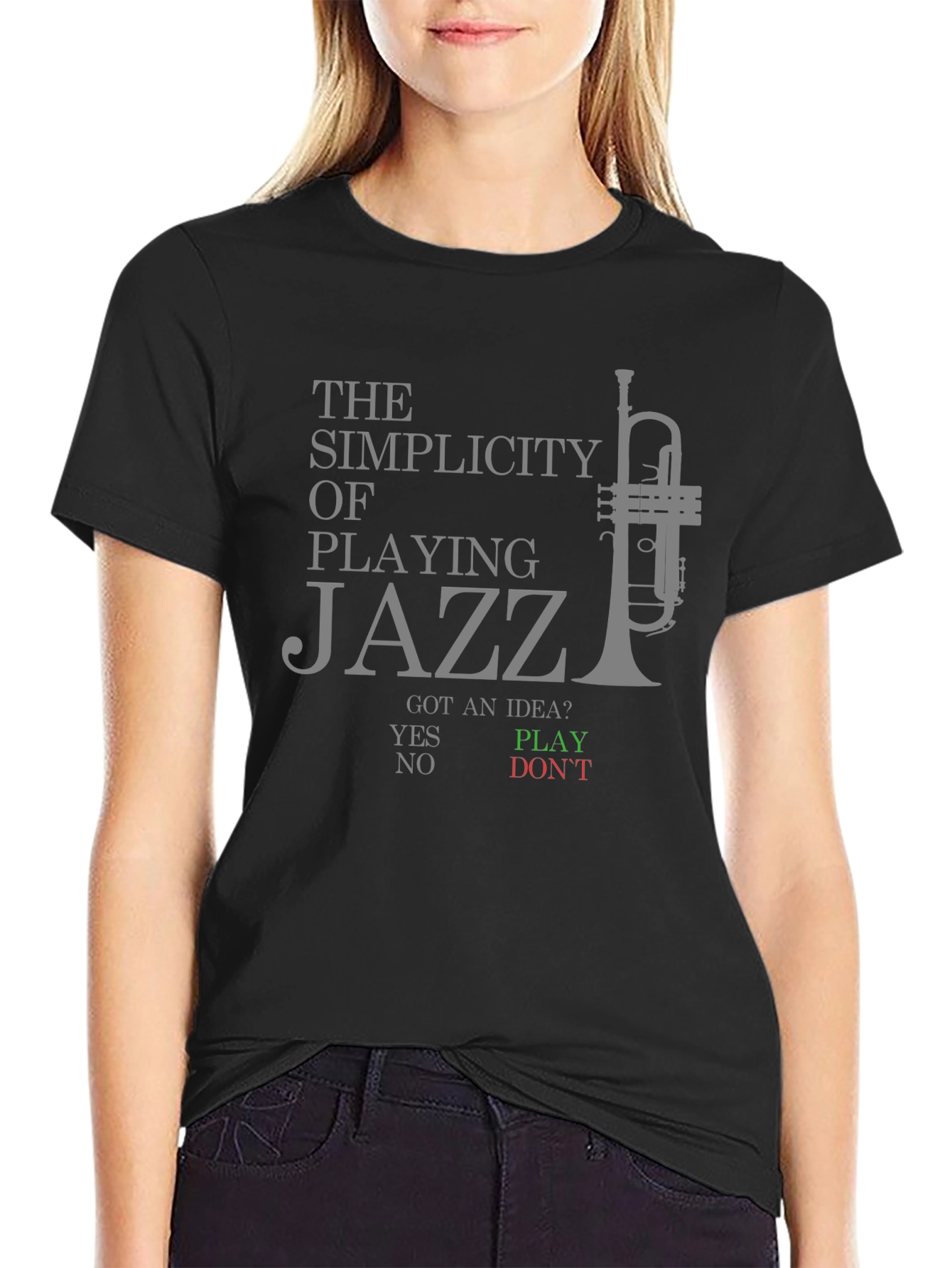 Simplicity of Playing Jazz Graphic T-Shirt