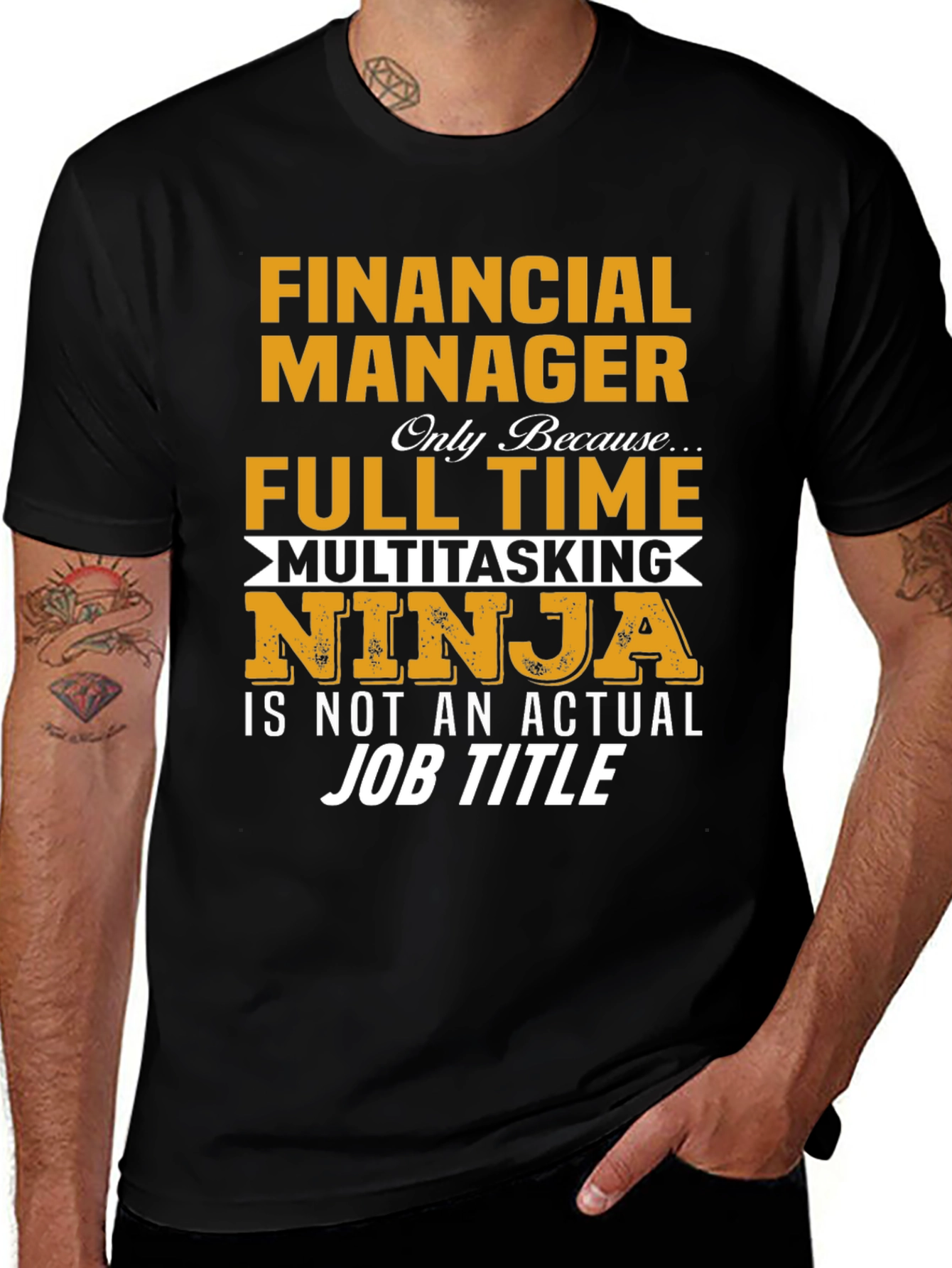 Financial Manager Full-Time Multitasking Ninja T-Shirt