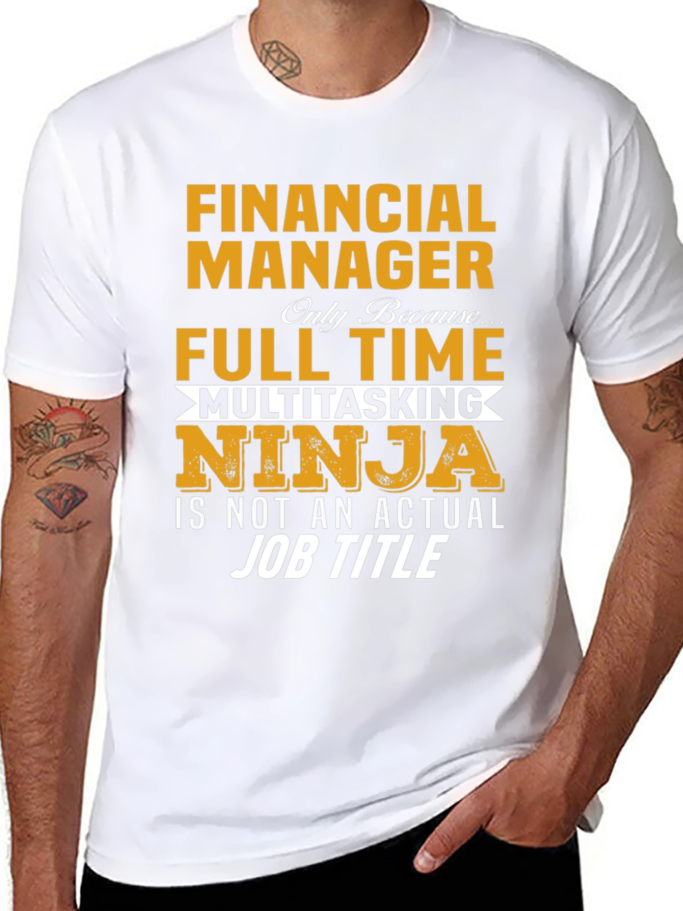 Financial Manager Full-Time Multitasking Ninja T-Shirt