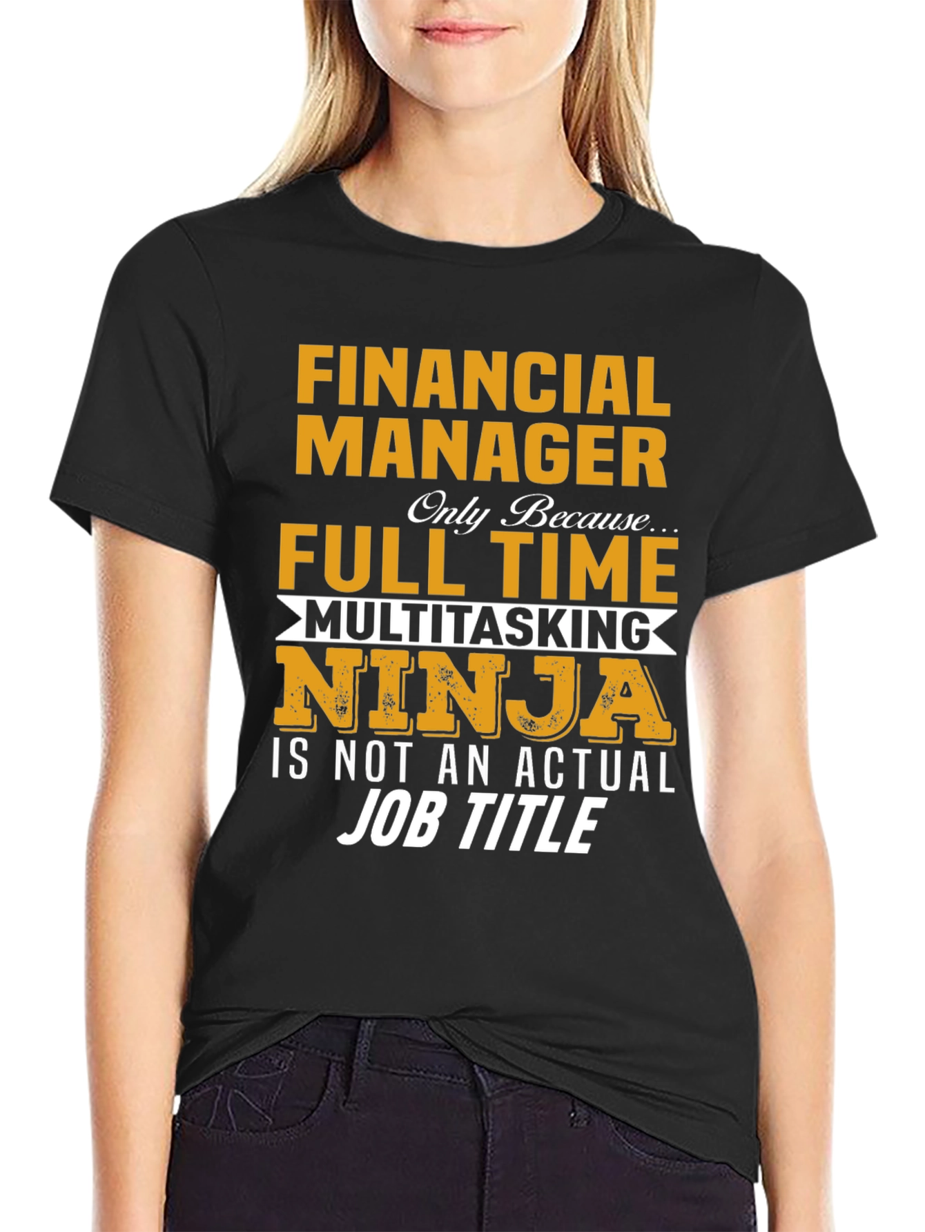 Financial Manager Full-Time Multitasking Ninja T-Shirt