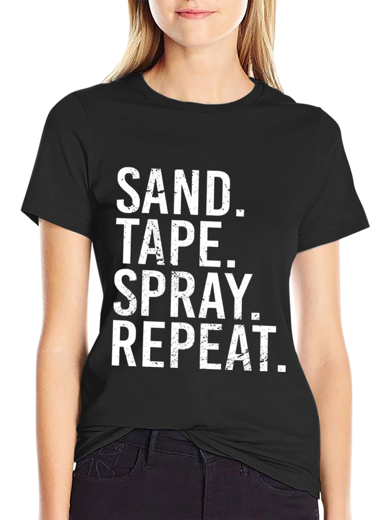 Sand Tape Spray Repeat Funny DIY T-Shirt