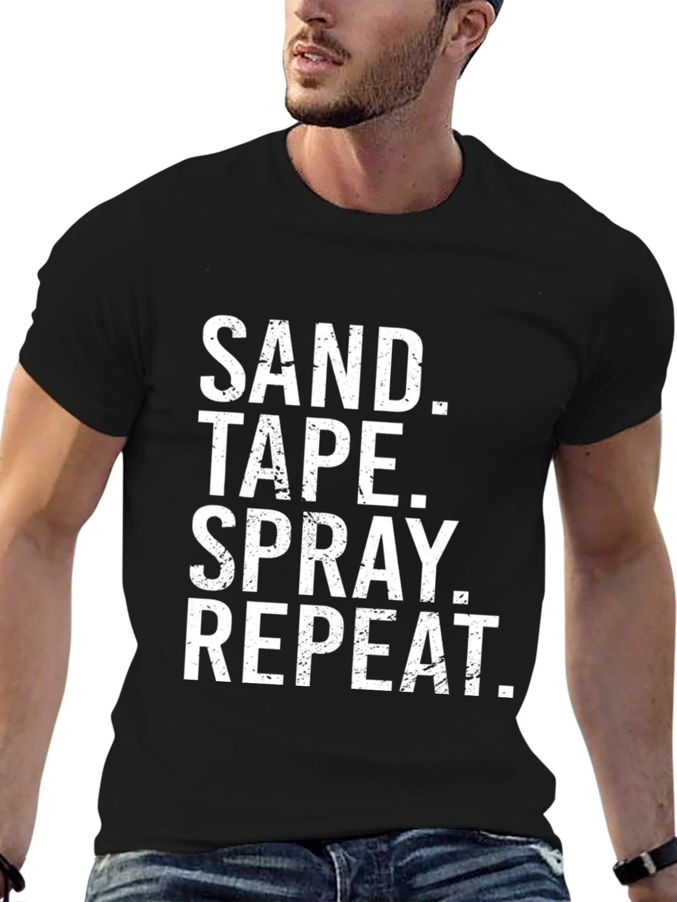 Sand Tape Spray Repeat Funny DIY T-Shirt