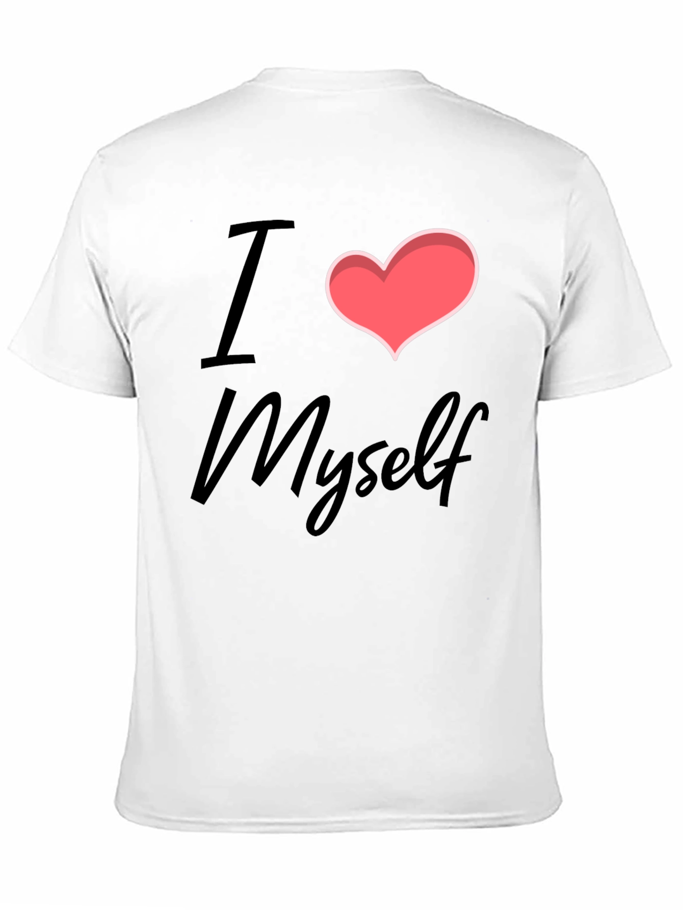 I Heart Myself Black Cotton T-Shirt