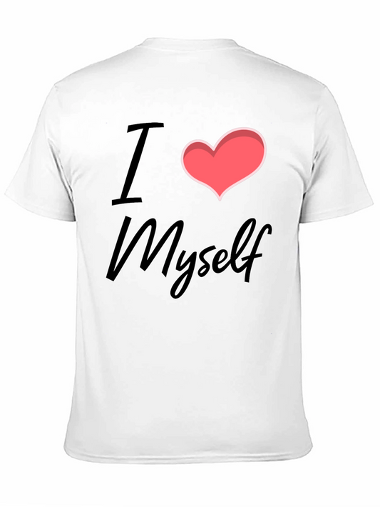 I Heart Myself Black Cotton T-Shirt