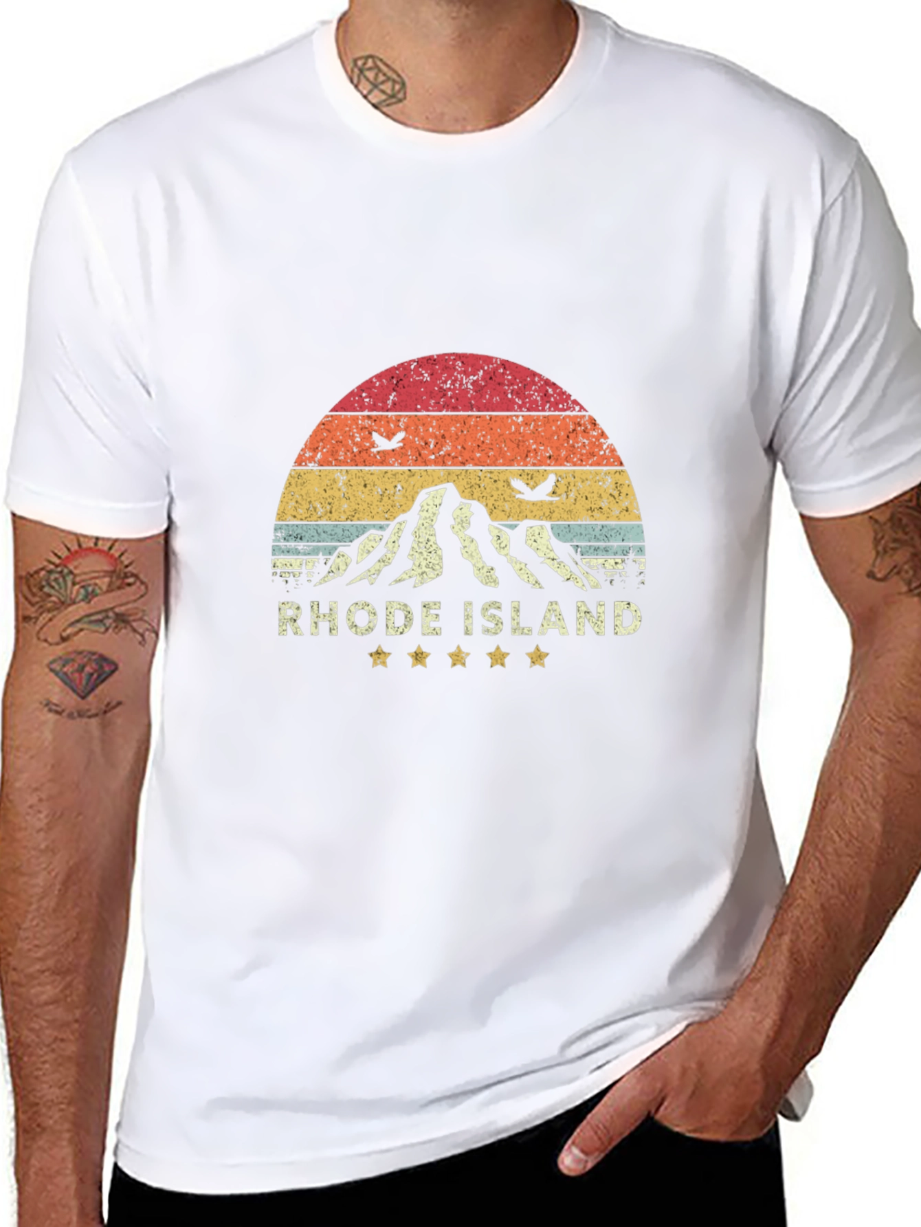 Retro Rhode Island Graphic Tee
