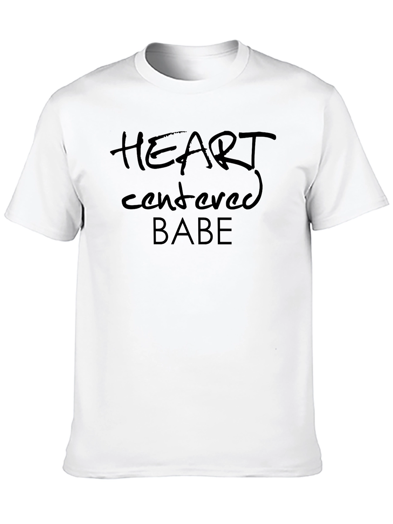 Heart Centered Babe Black Graphic Tee