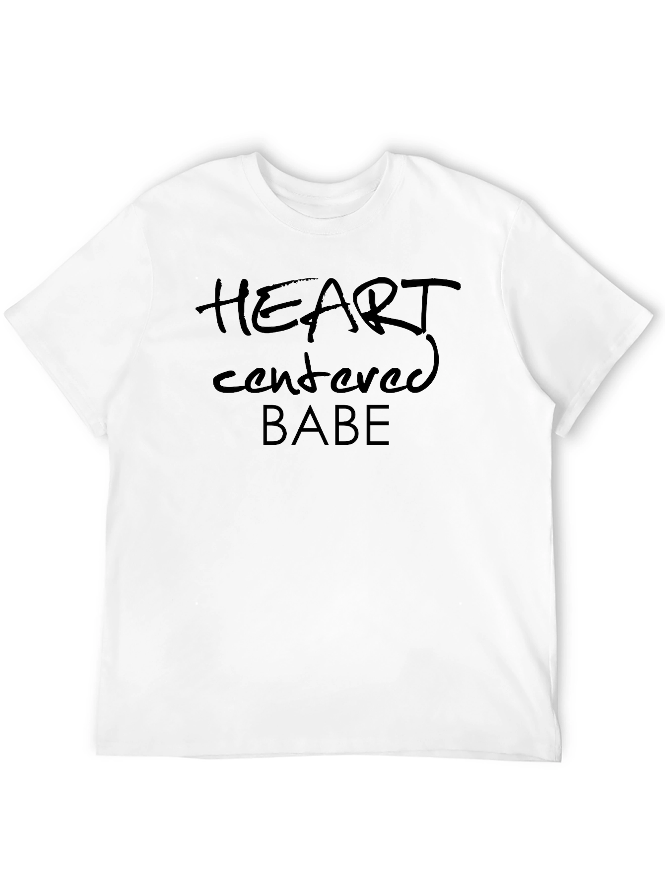 Heart Centered Babe Black Graphic Tee