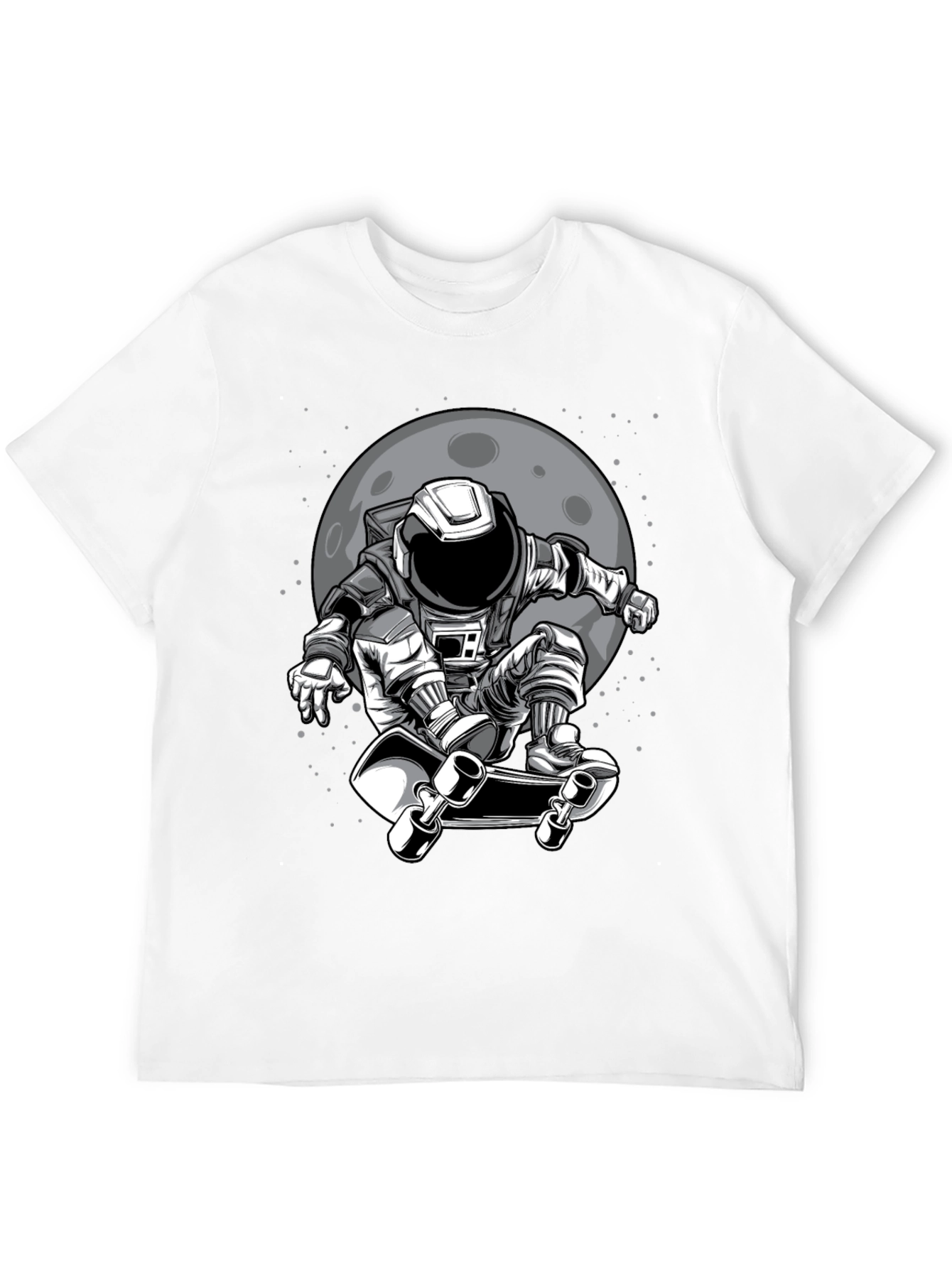 Astronaut Skateboarder Graphic T-Shirt