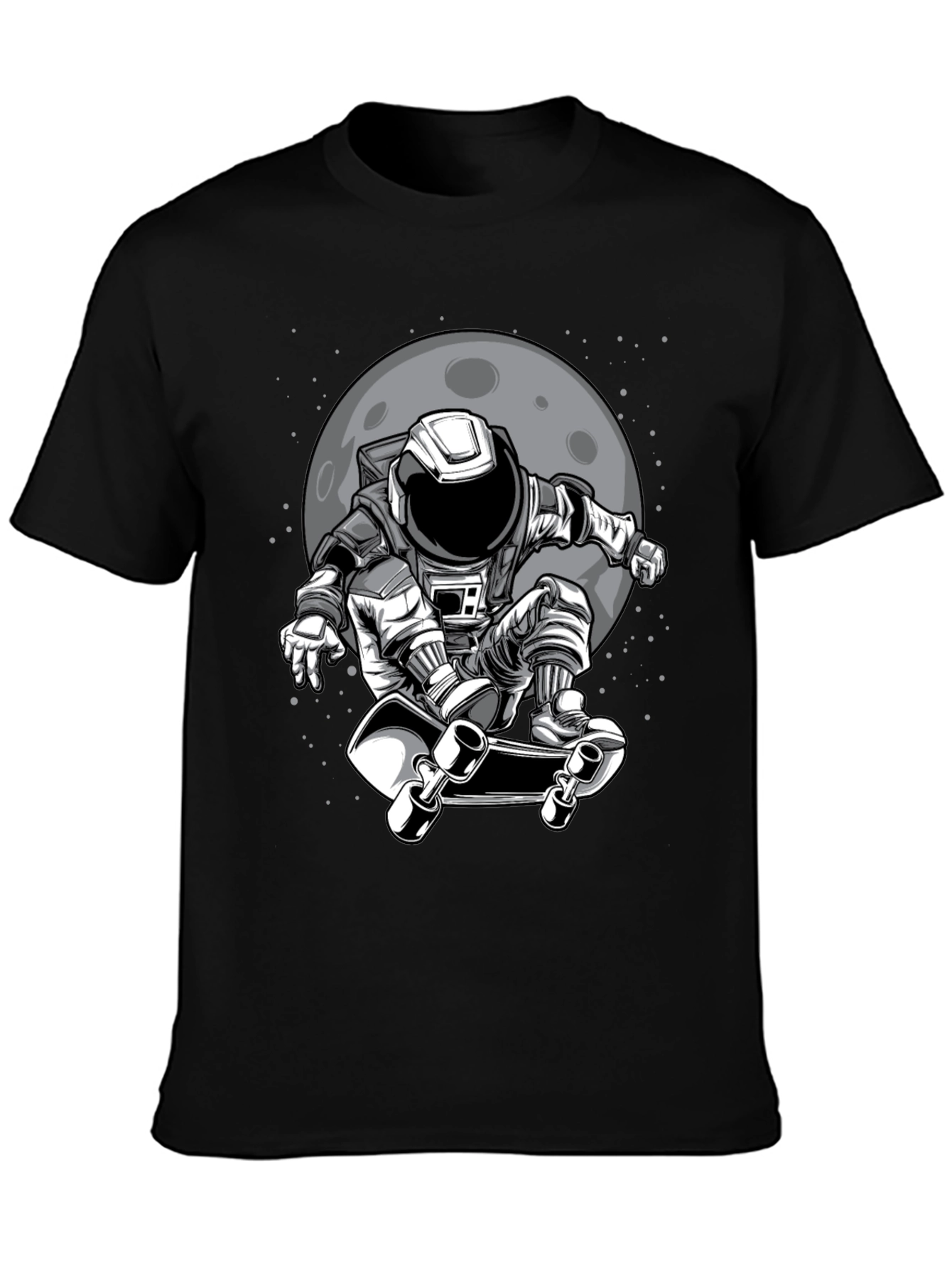 Astronaut Skateboarder Graphic T-Shirt