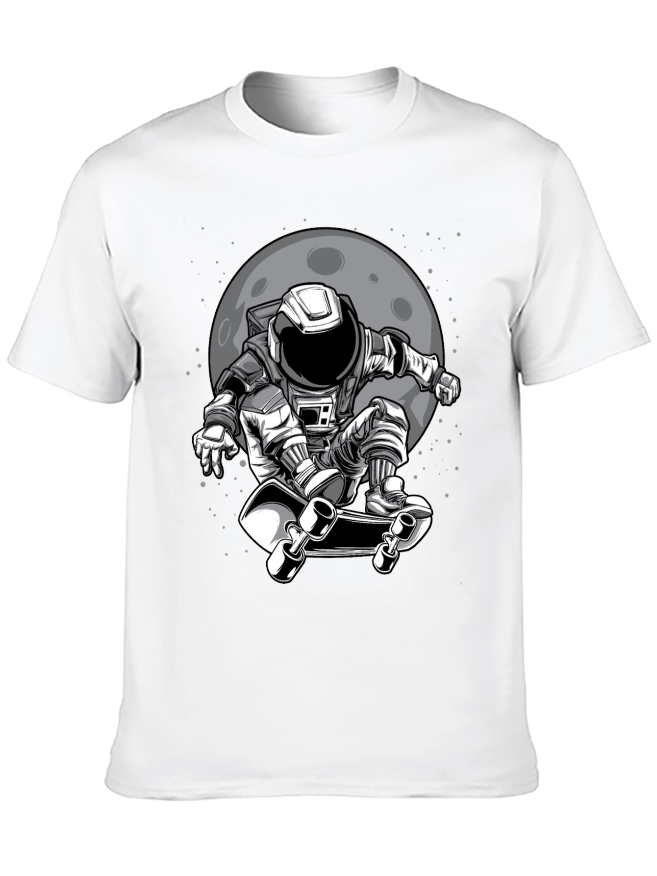 Astronaut Skateboarder Graphic T-Shirt