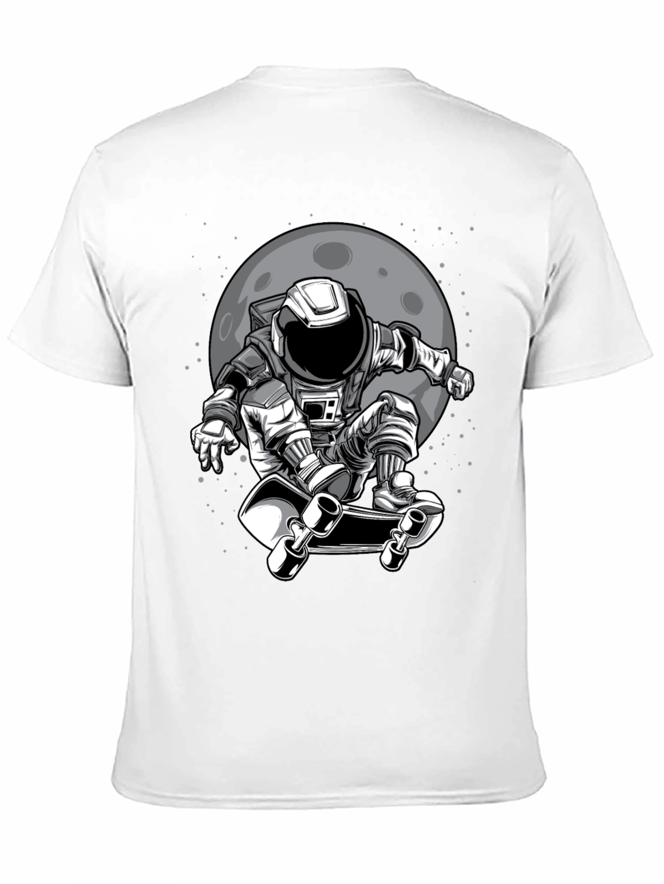 Astronaut Skateboarder Graphic T-Shirt