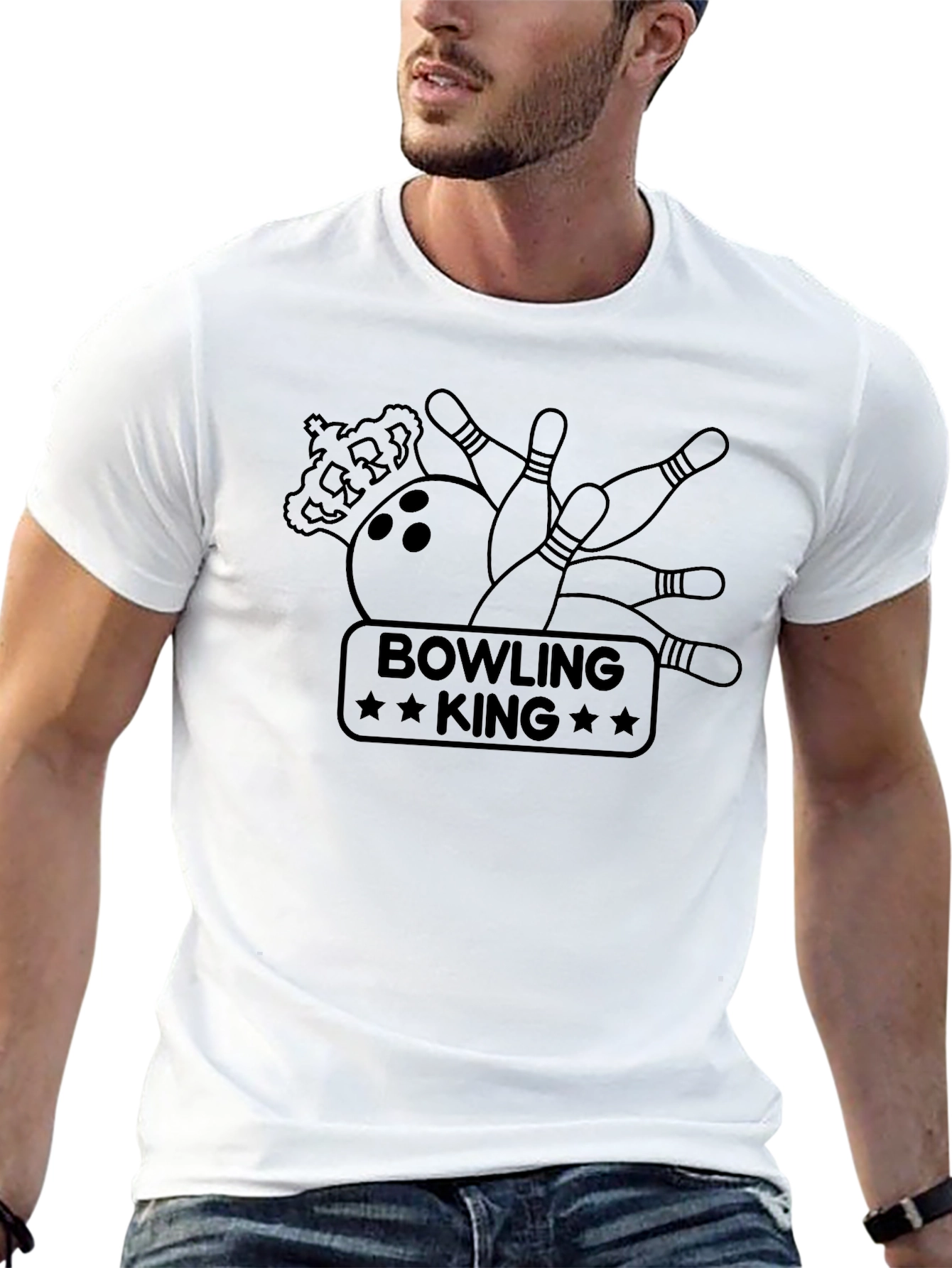 Bowling King Graphic T-Shirt