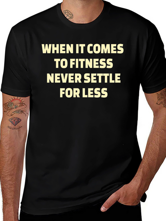 Fitness Motivation Black T-Shirt