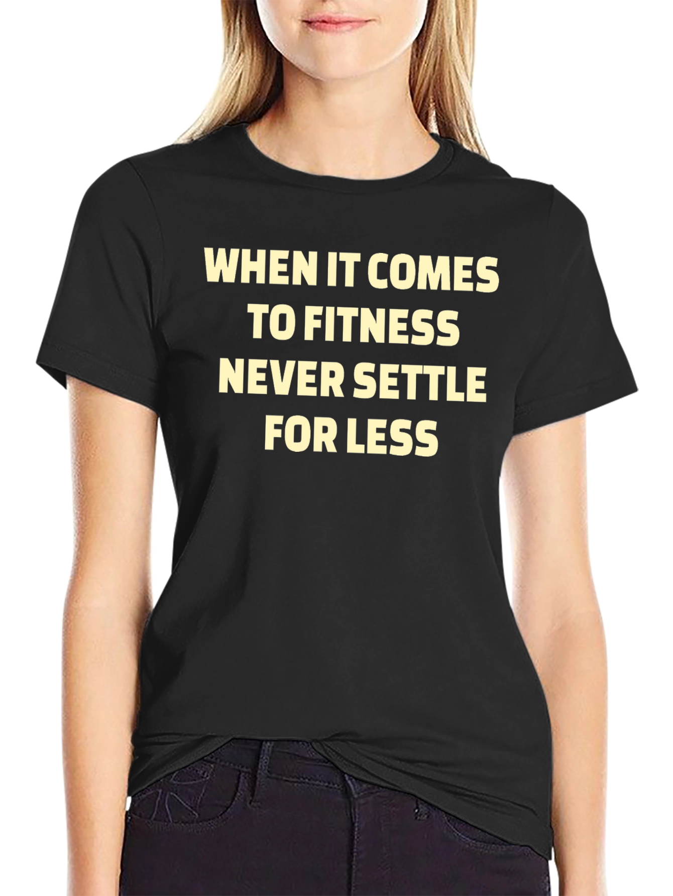 Fitness Motivation Black T-Shirt