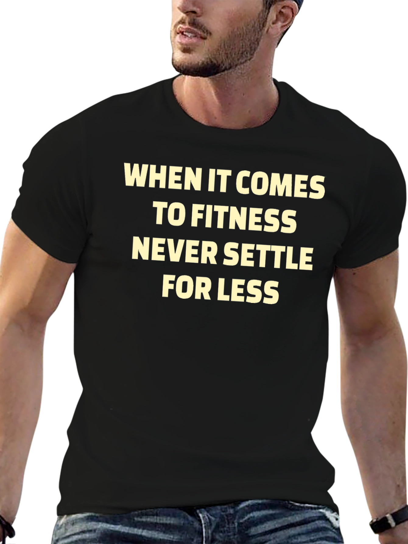 Fitness Motivation Black T-Shirt
