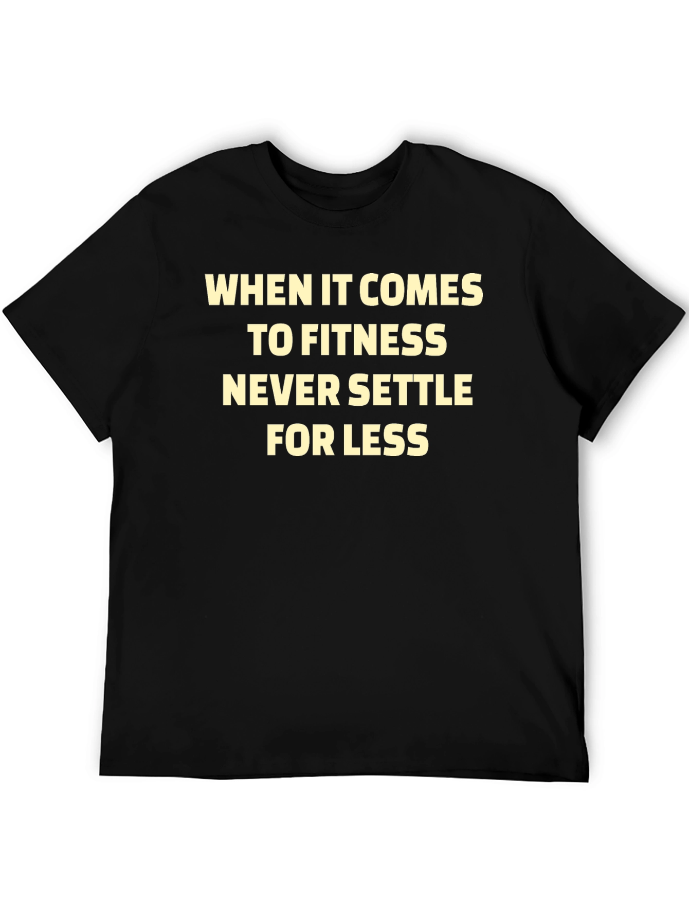 Fitness Motivation Black T-Shirt