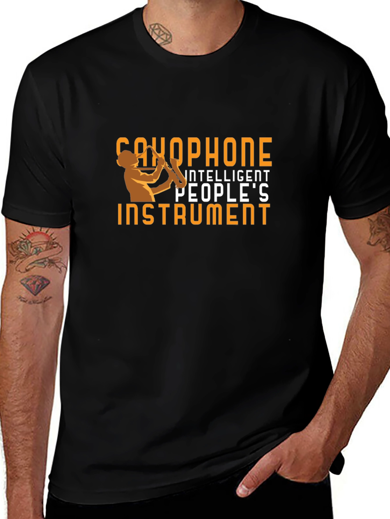 Saxophone Intelligent People Instrument T-Shirt