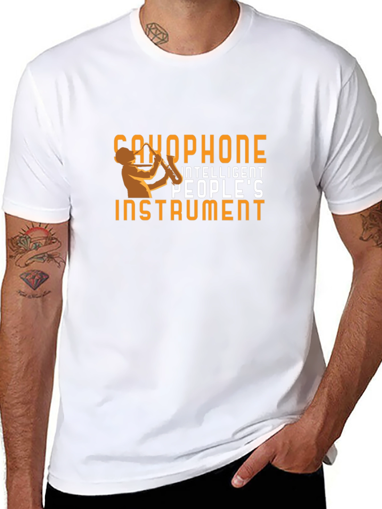 Saxophone Intelligent People Instrument T-Shirt