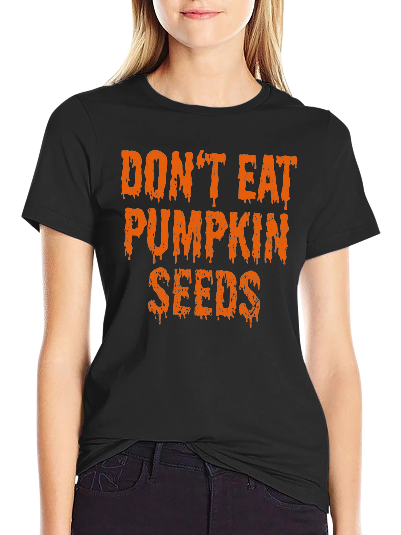 Dont Eat Pumpkin Seeds Halloween Tee