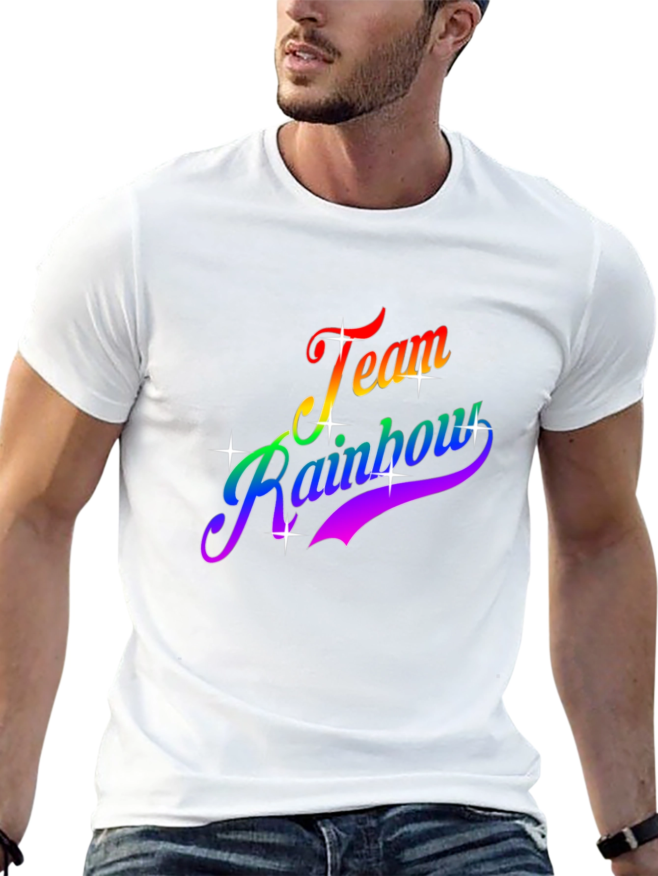 Team Rainbow Graphic T-Shirt - Pride Apparel
