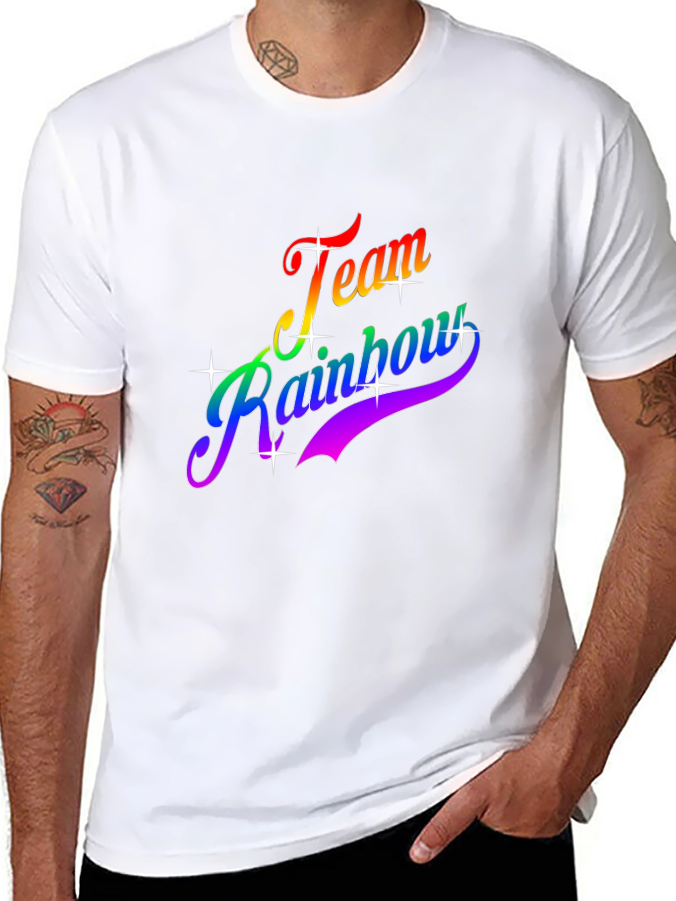 Team Rainbow Graphic T-Shirt - Pride Apparel