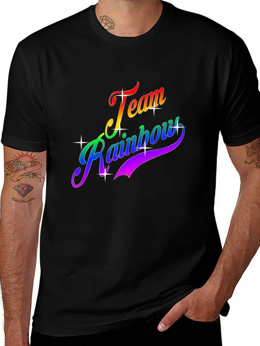 Team Rainbow Graphic T-Shirt - Pride Apparel