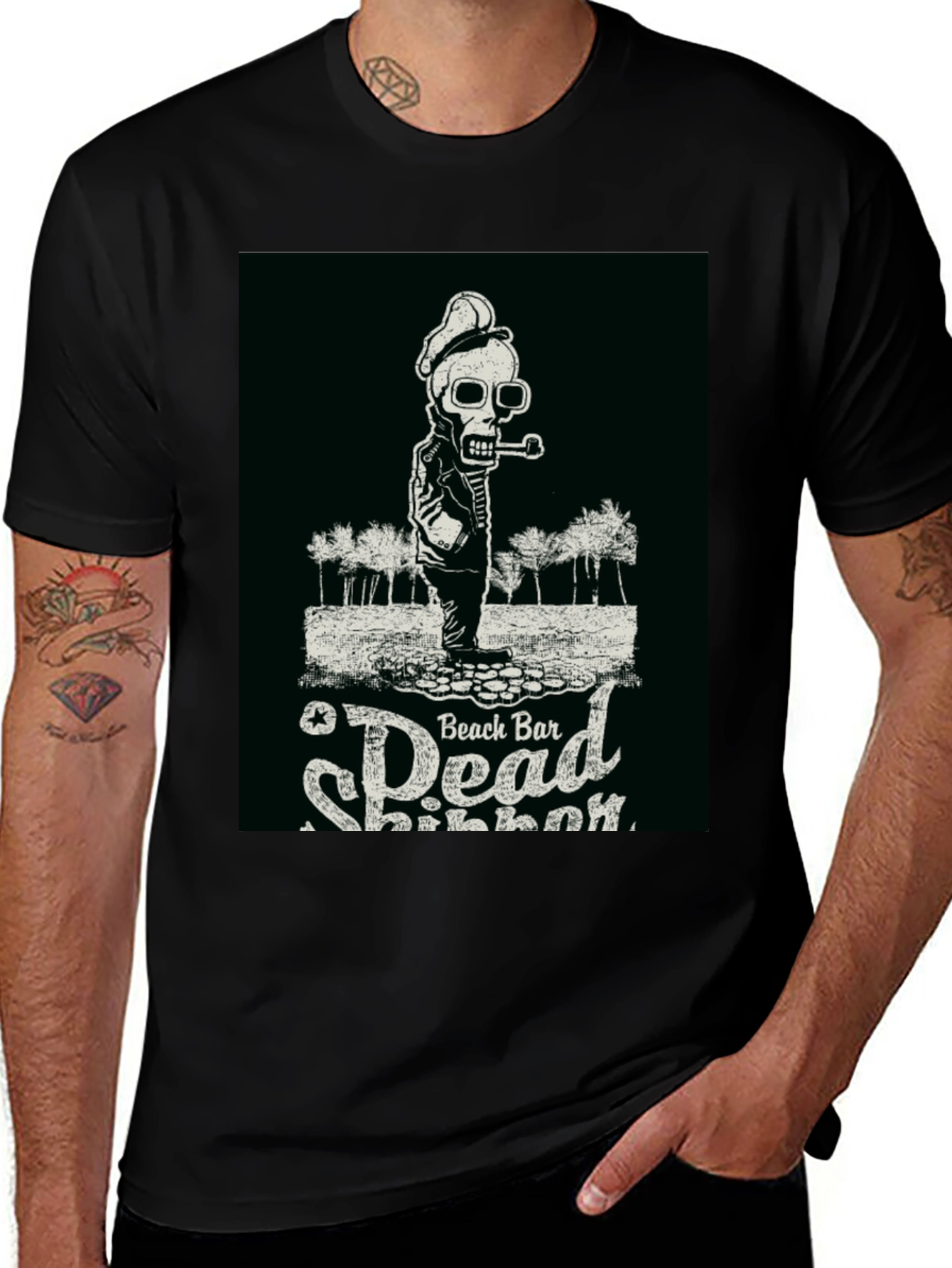 Dead Beach Bar Shipper Black T-Shirt