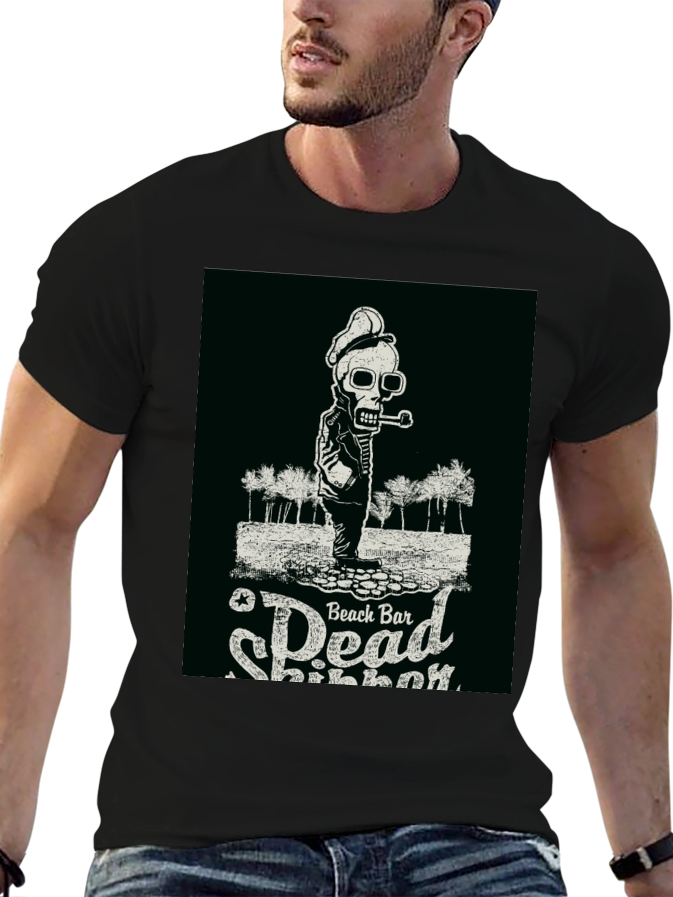 Dead Beach Bar Shipper Black T-Shirt