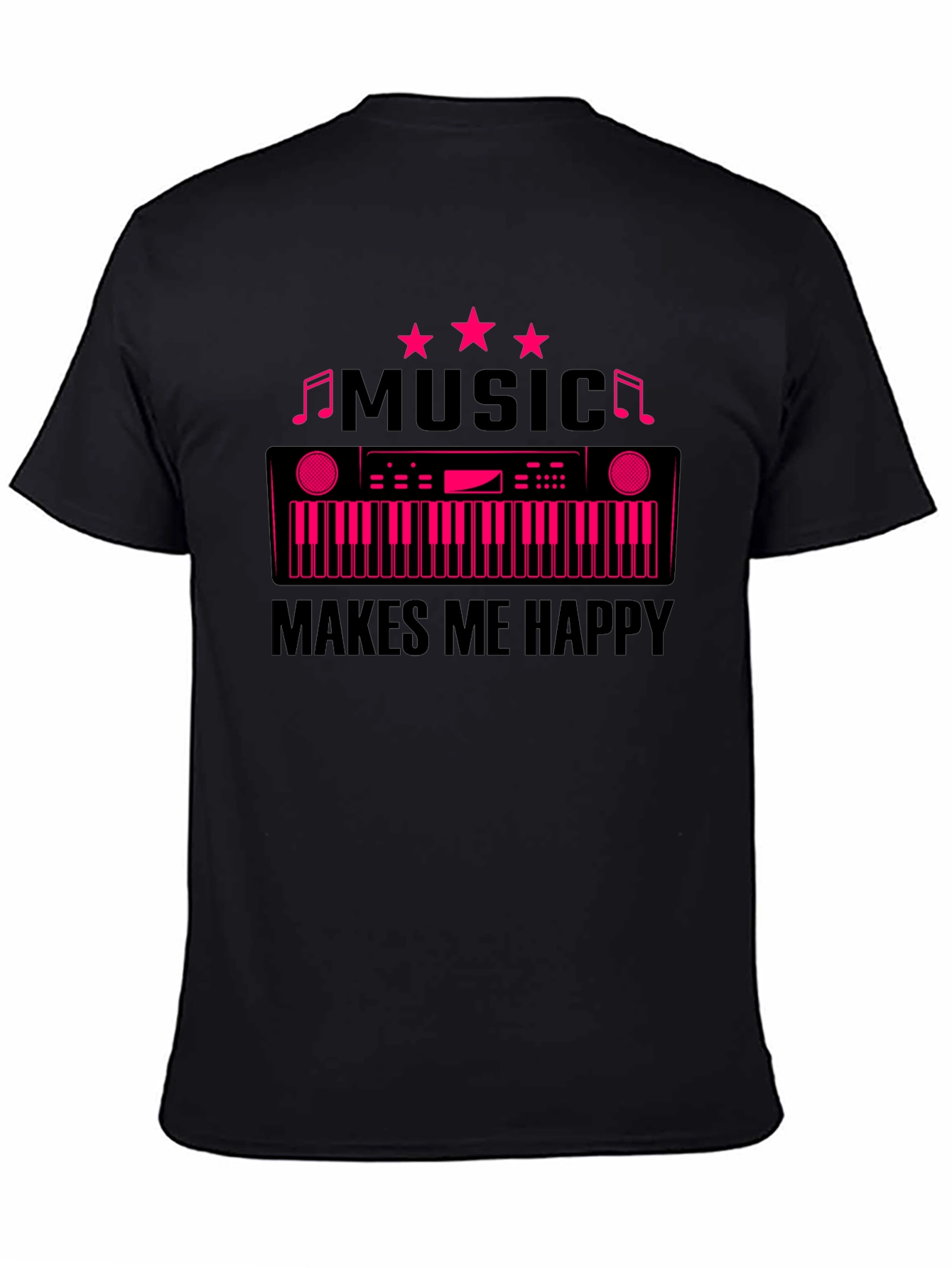 Music Makes Me Happy Graphic T-Shirt