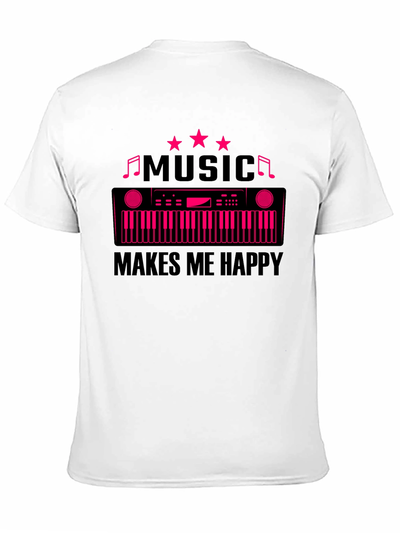 Music Makes Me Happy Graphic T-Shirt