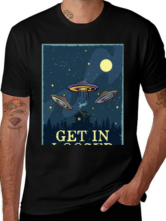 Get In Loser UFO Abduction T-Shirt