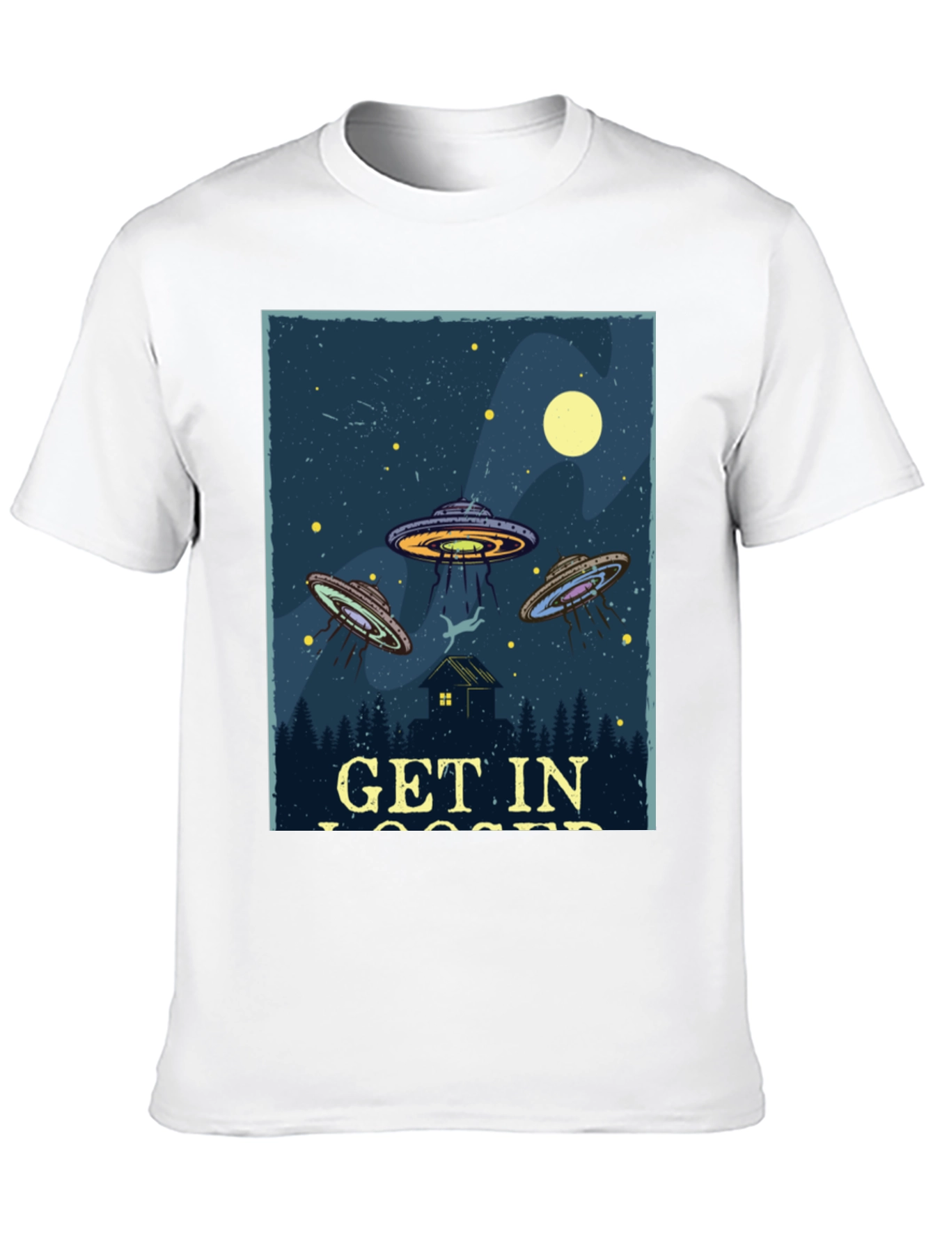 Get In Loser UFO Abduction T-Shirt