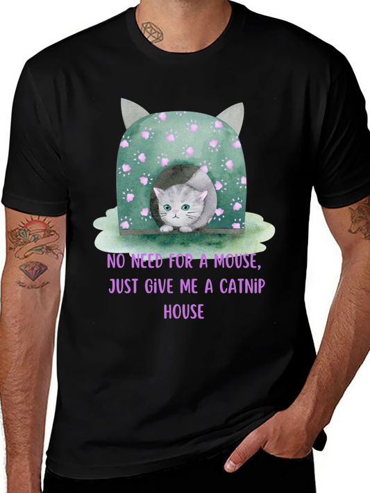 Catnip House T-Shirt - Cute Kitten Tee