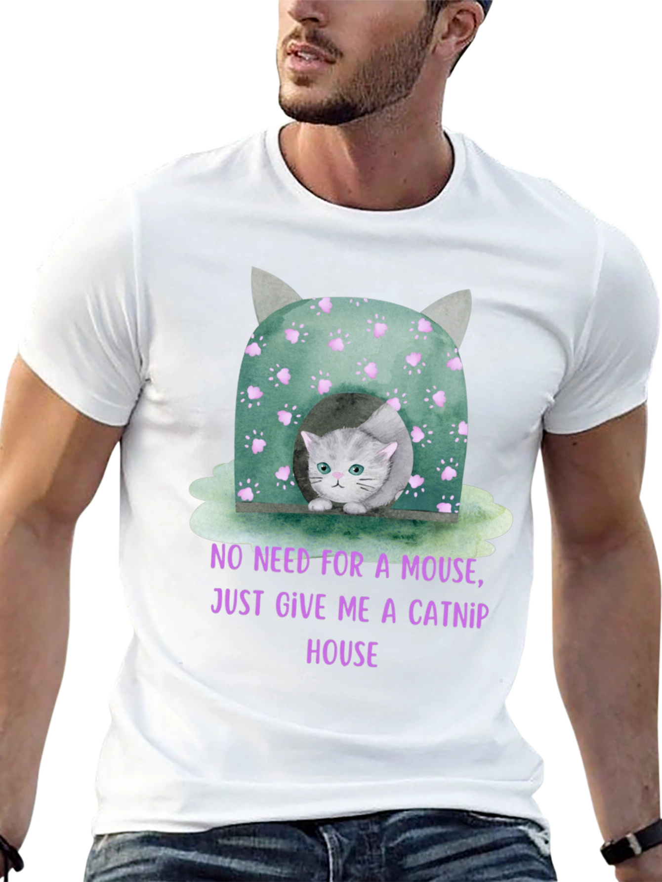 Catnip House T-Shirt - Cute Kitten Tee