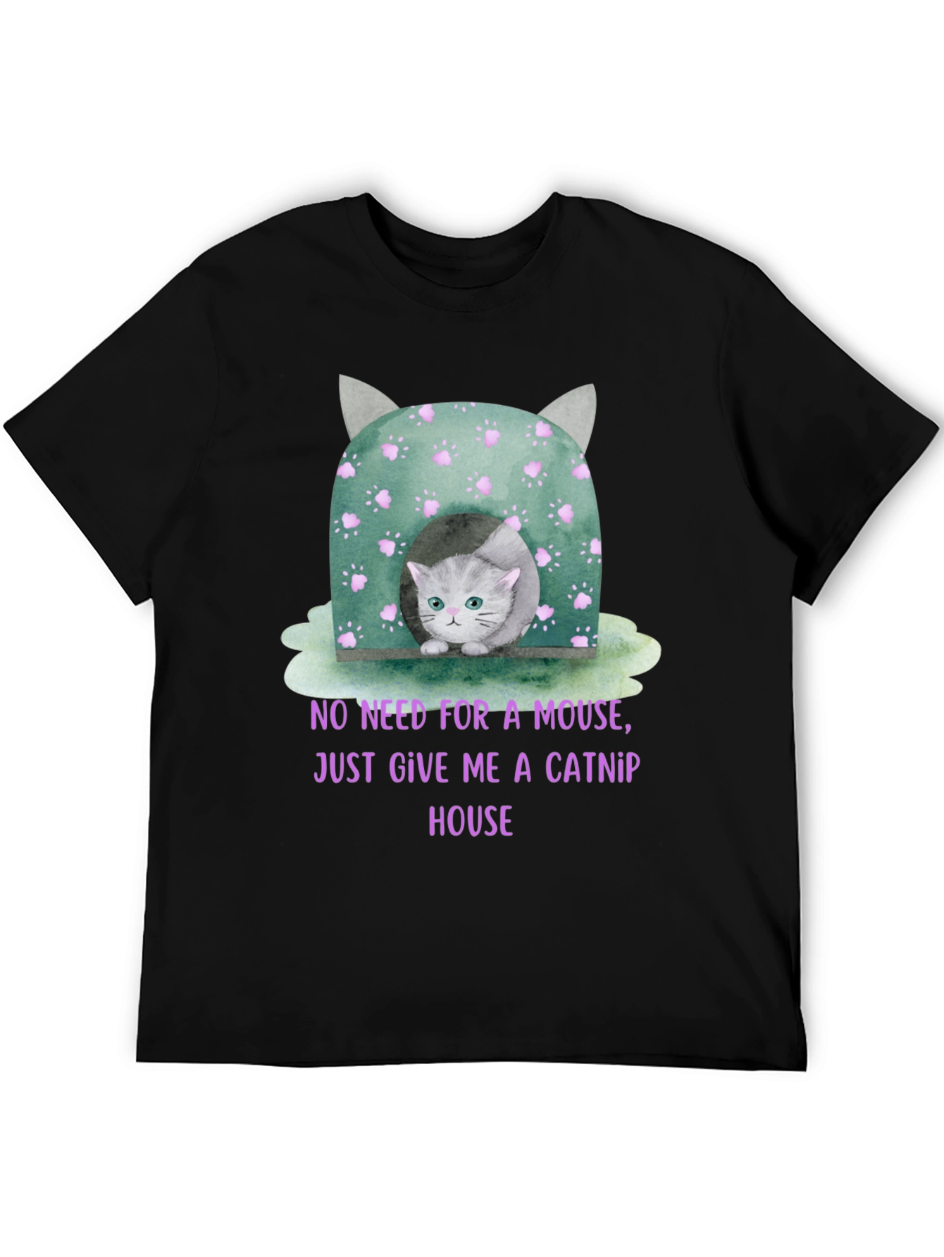 Catnip House T-Shirt - Cute Kitten Tee