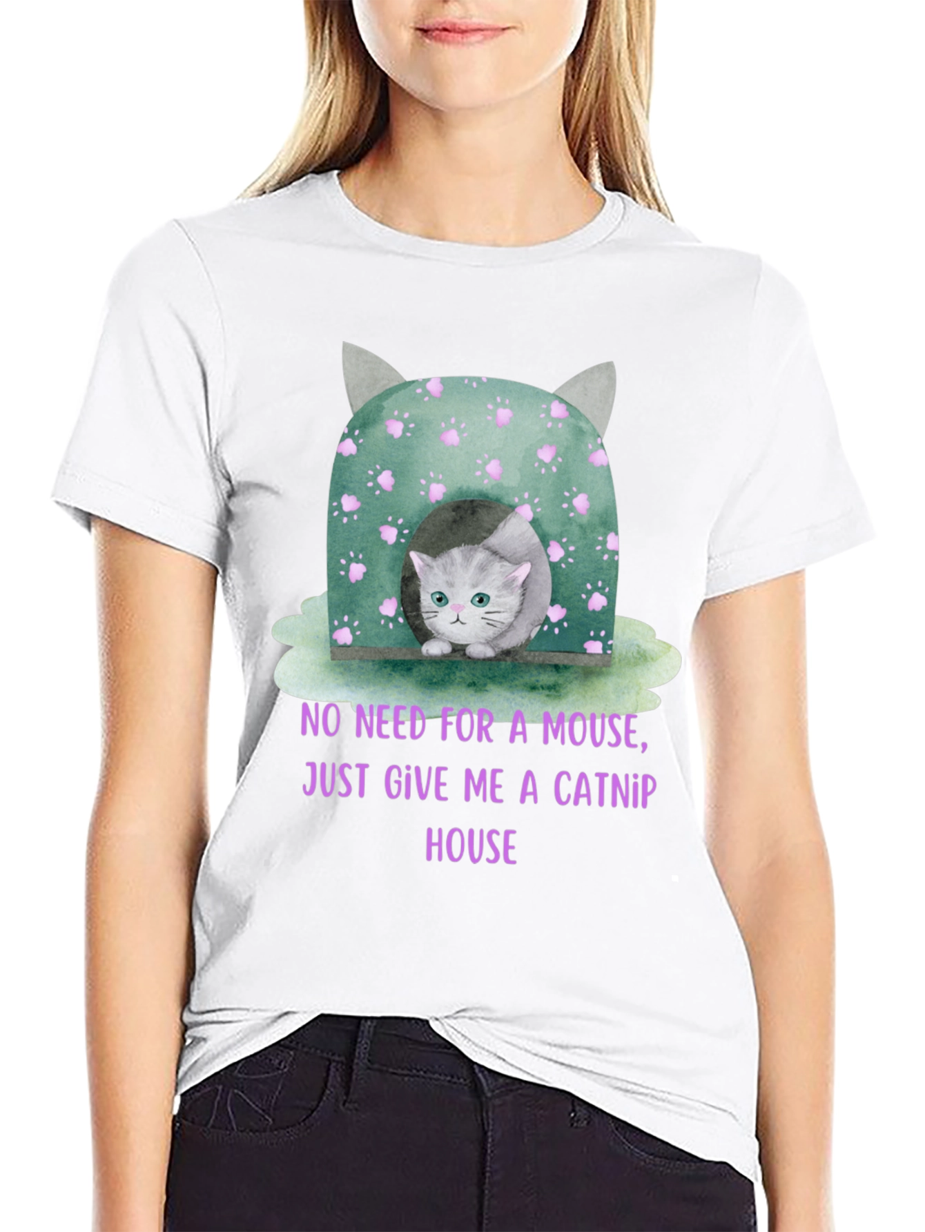 Catnip House T-Shirt - Cute Kitten Tee