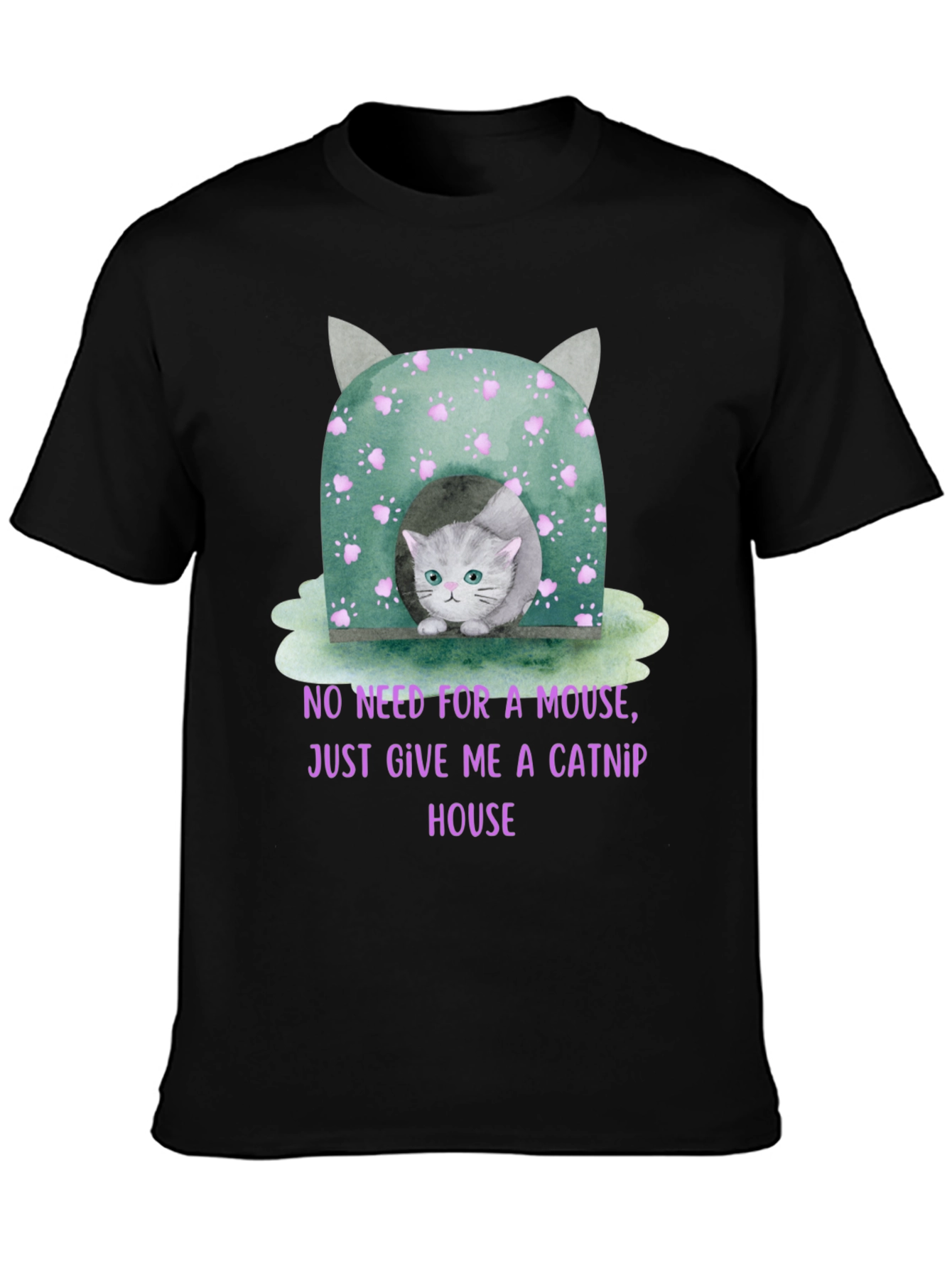 Catnip House T-Shirt - Cute Kitten Tee
