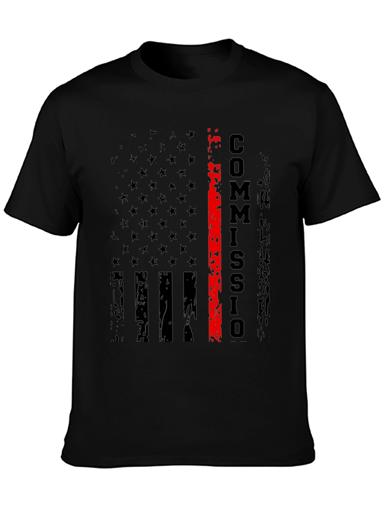 Commission T-Shirt - Distressed US Flag