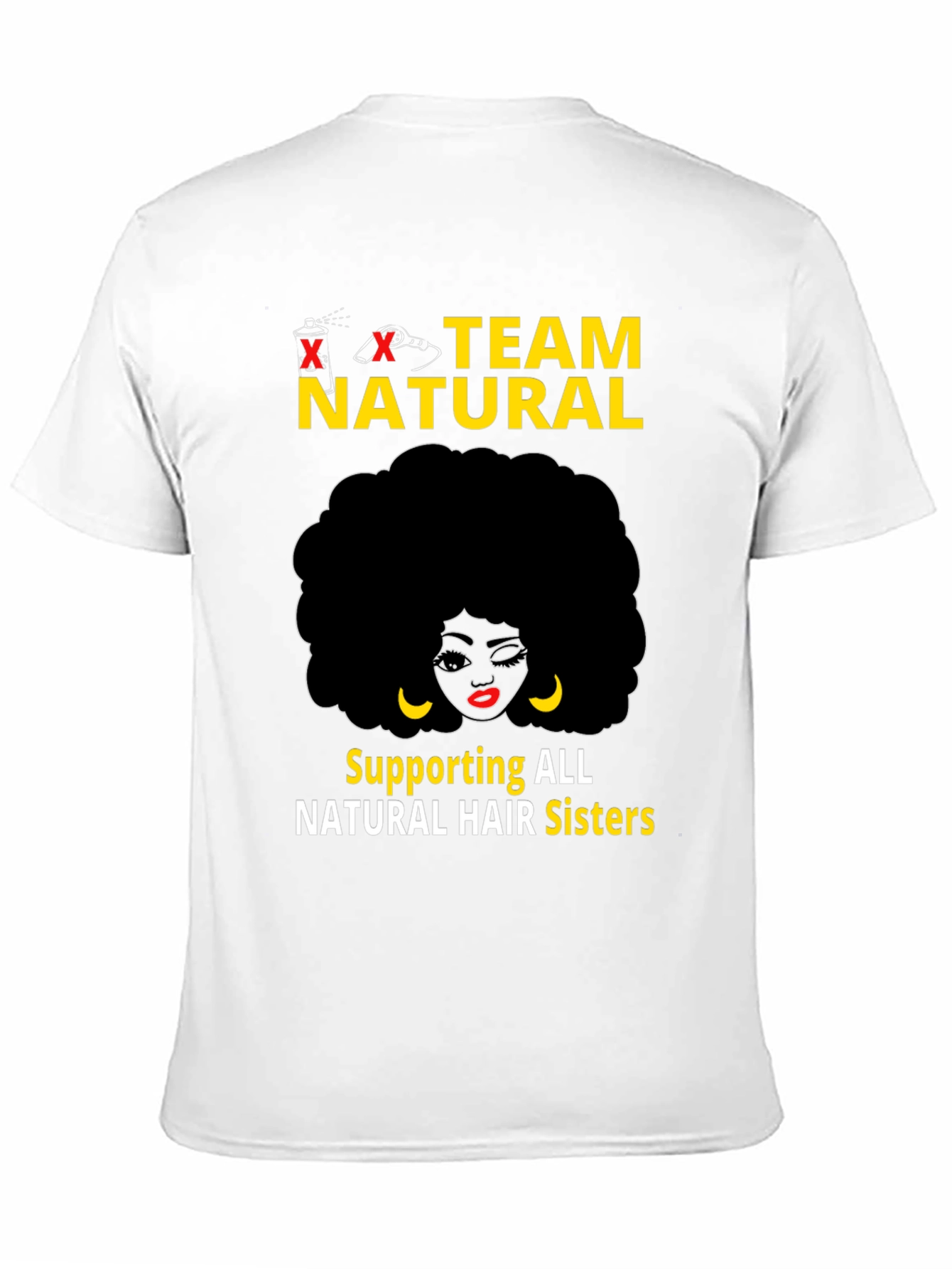 Team Natural Black T-Shirt - Hair Sisters Support