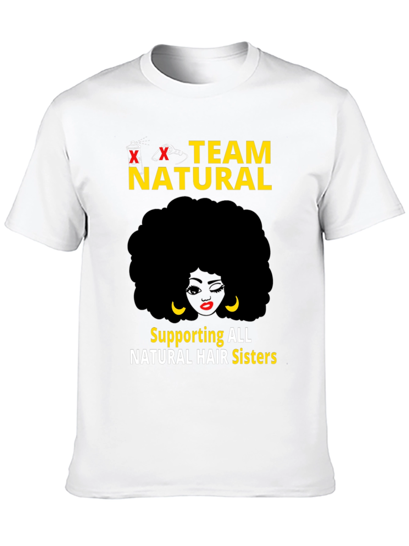Team Natural Black T-Shirt - Hair Sisters Support