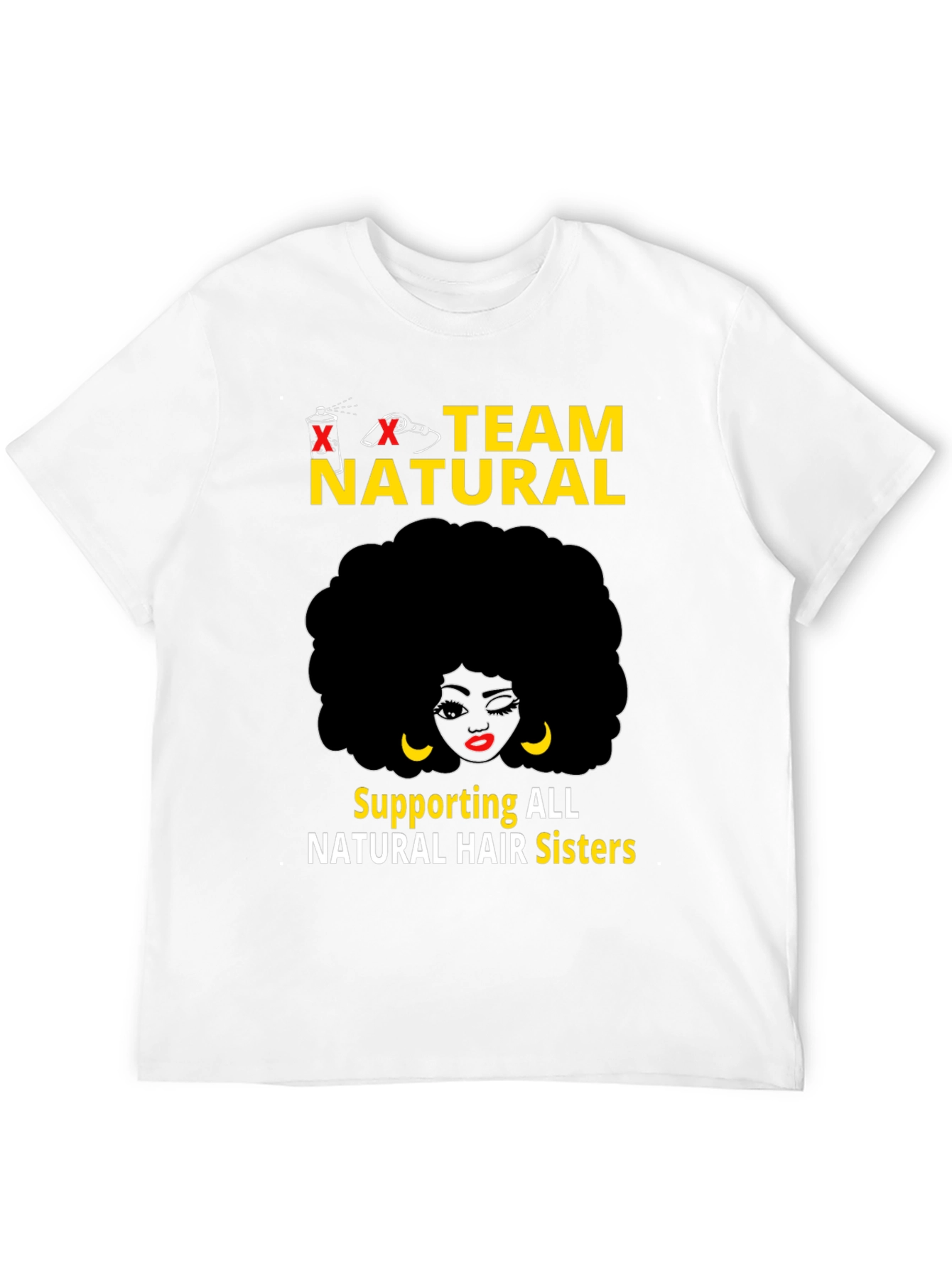 Team Natural Black T-Shirt - Hair Sisters Support
